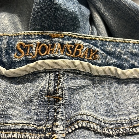 St Johns Bay secretly slender bootcut 14 short denim jeans pants slacks - Picture 9 of 10